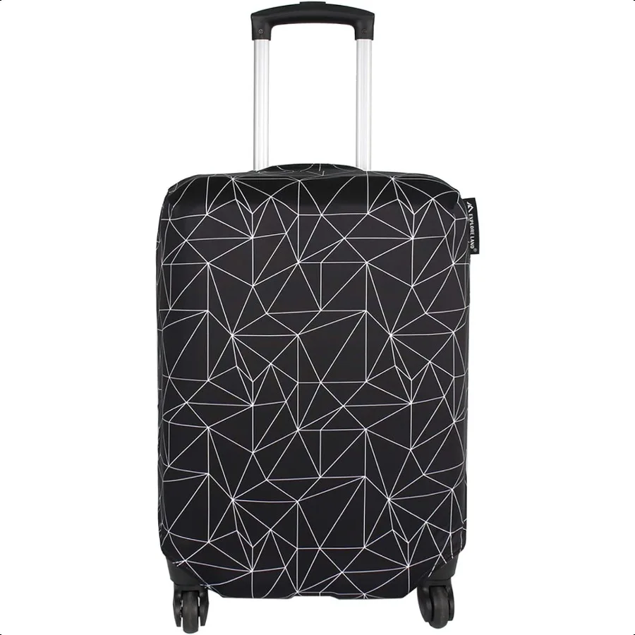 

Travel Lage Cover Suitcase Protector Fits 1822 Inch Case Black Polygonal S