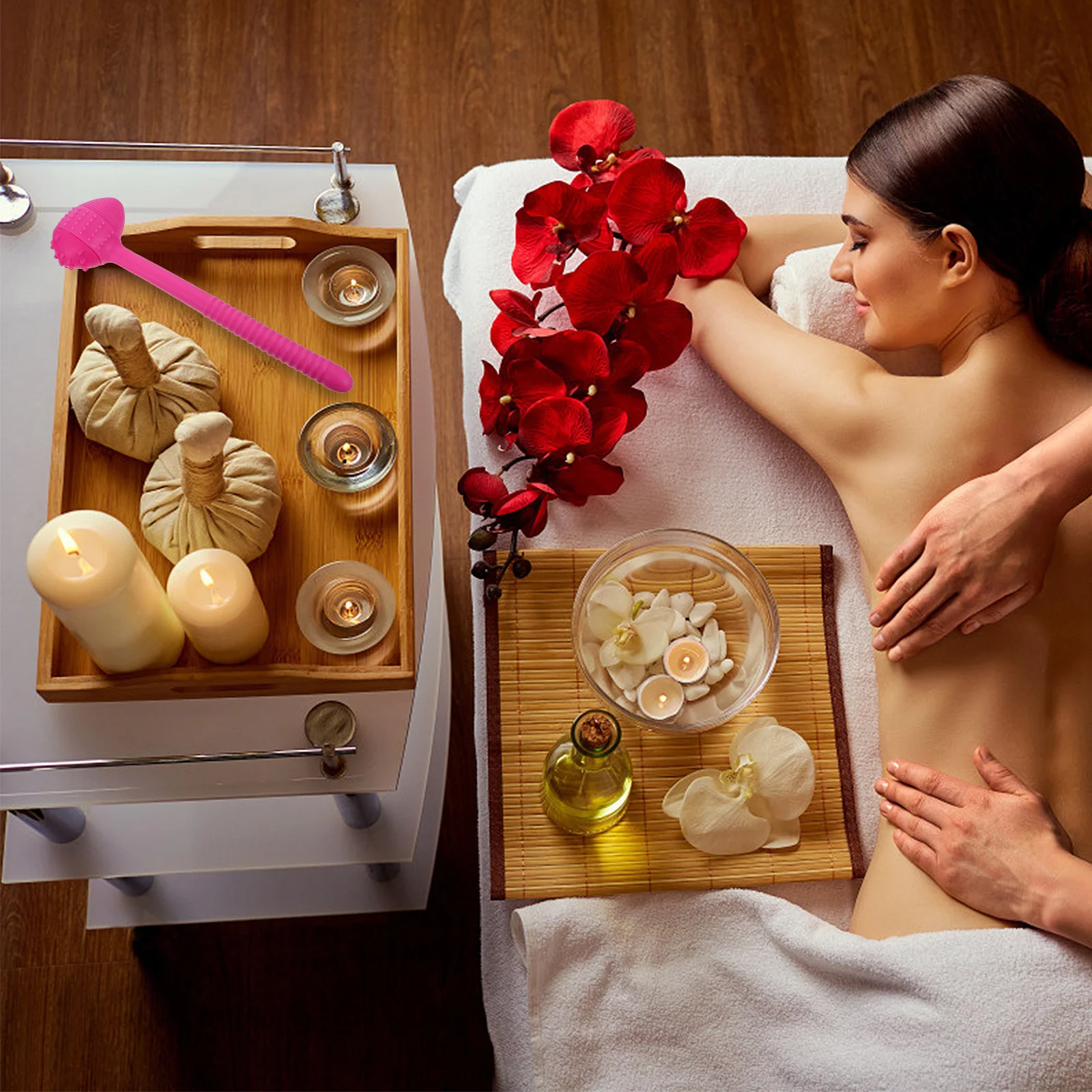 

1 шт., массажный молоток с меридианом, силиконовый массажер для тела, терапевтический молоток, стимуляция акупунктурных точек для снятия усталости, массажер для тела