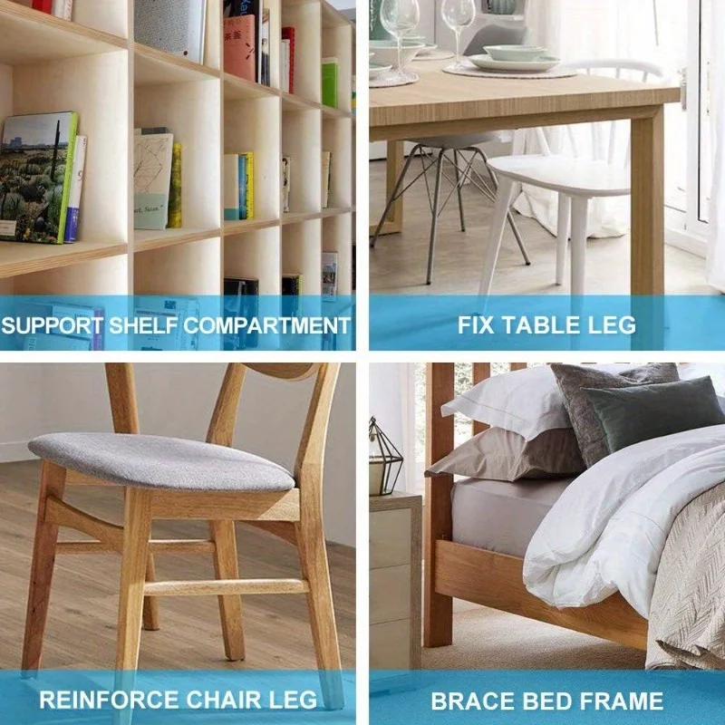 40 supports en L en acier inoxydable, petit attelle d'angle à Angle droit pour étagères, meubles en bois, chaise, tiroir avec 80 vis