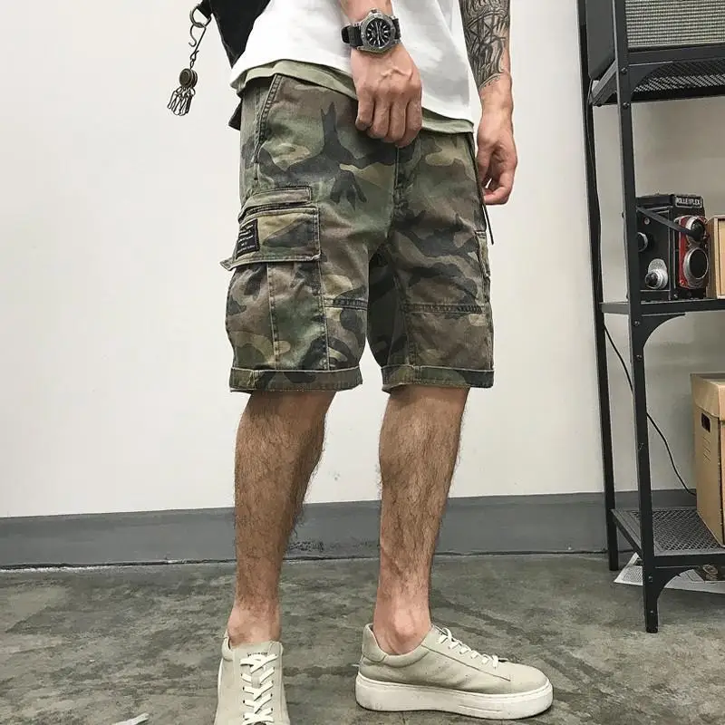 

Plus Size Men's Camouflage Shorts Summer Loose Casual American Workwear Shorts