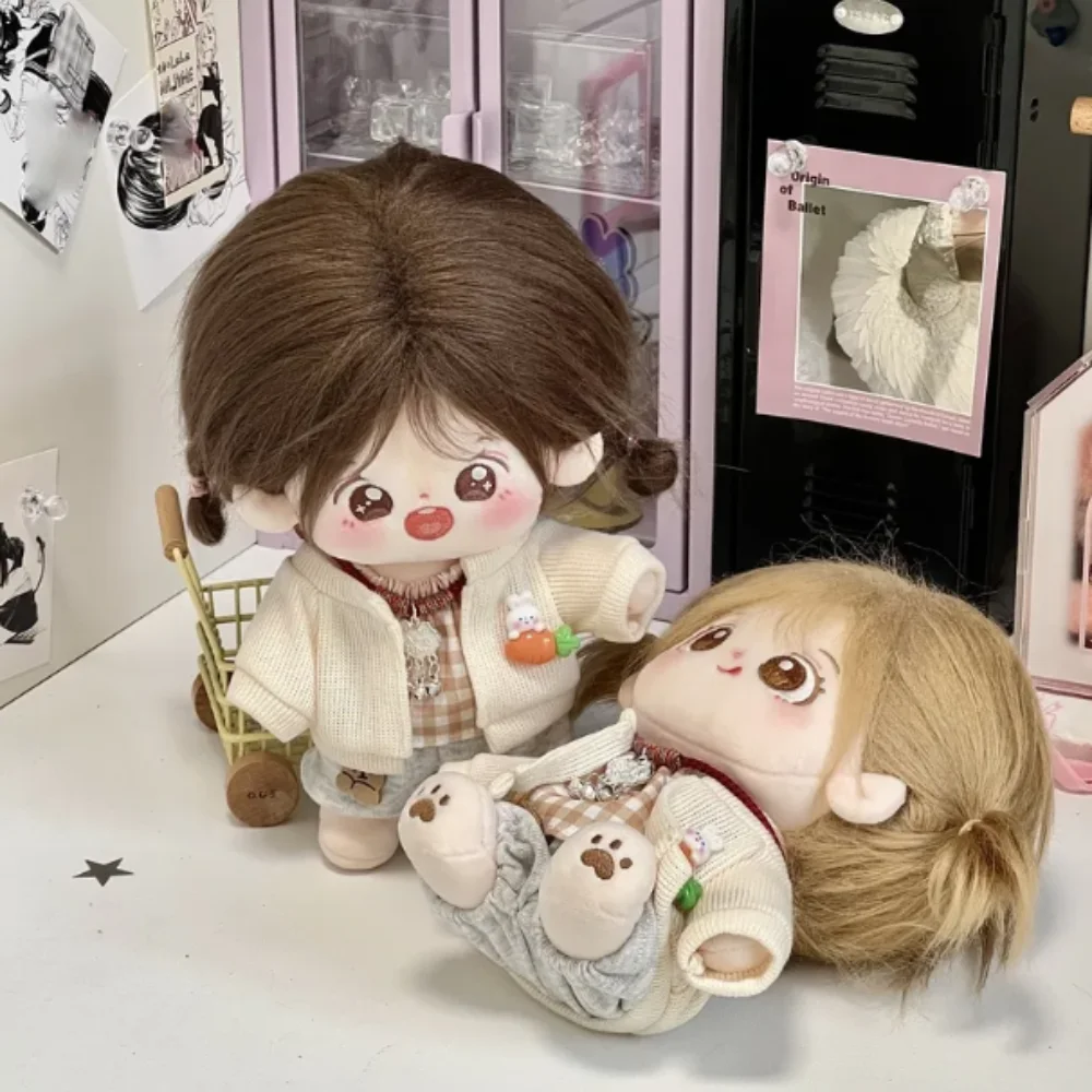 

1 set Bellyband 20cm Cotton Doll Clothes Coat Fashion Cotton Doll's Clothes Outfit Mini Plush Doll Clothes Doll Accessories