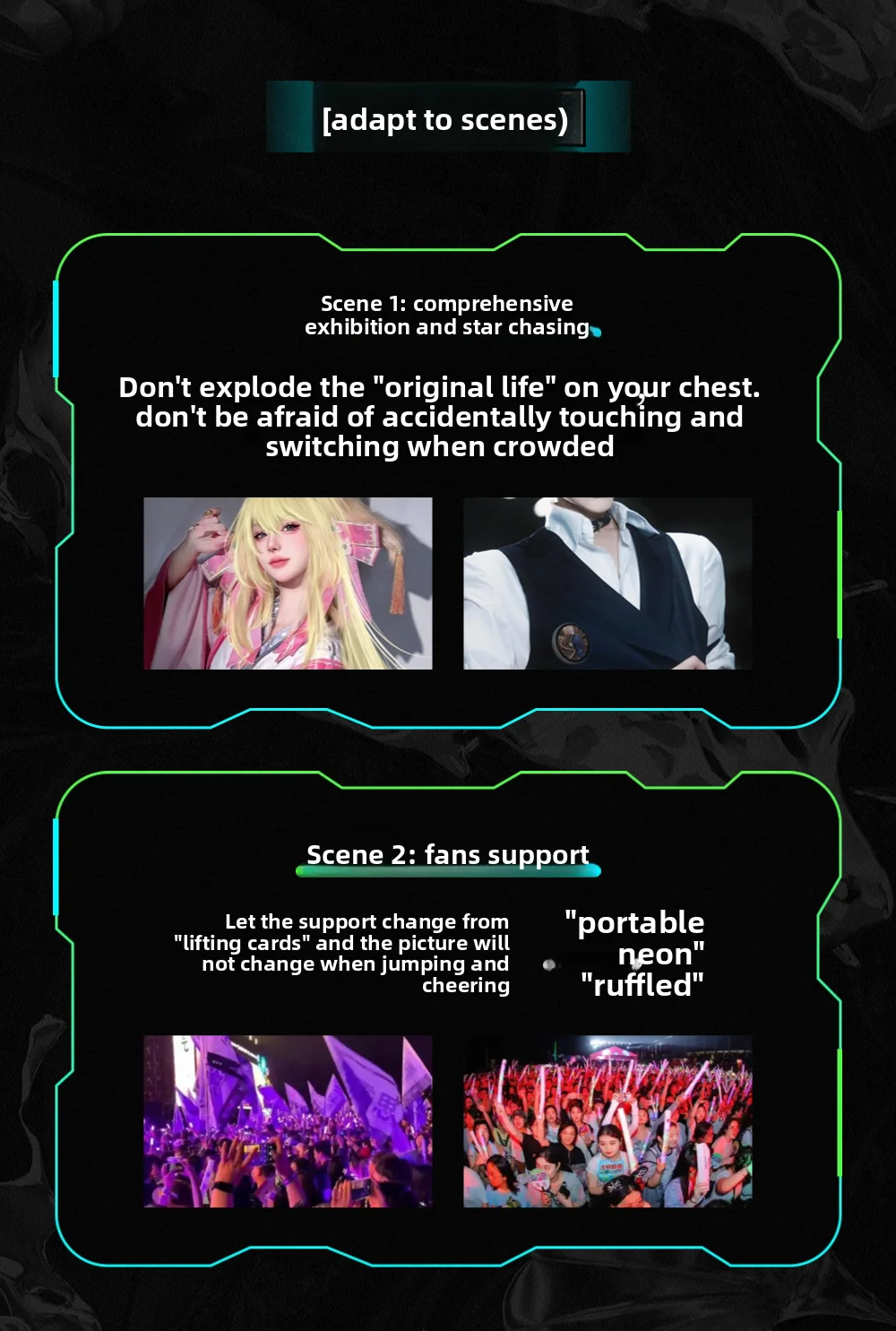 Smart Bluetooth Anime Digital Badge - 7 Color LED, App Control, Changing Images At Will，Creative Badge Schoolbag Decoration Pin