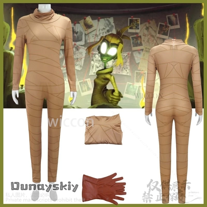 

Anime The Gaslightt Districtt Cosplay Mel Costume Sexy Mummy Bandages Jumpsuit Bodysuit Jirai Kei Girls Halloween Cos Customized