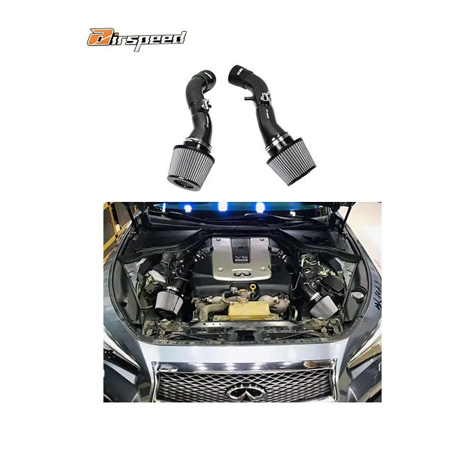 Airspeed Brand Very easy to install 100% Dry Carbon Fiber Cold Air Intake System For Infiniti G37 3.7L 2008-2013