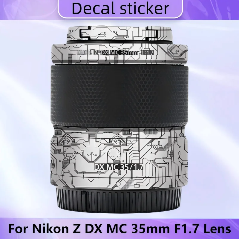 

Для Nikon Z DX MC 35 мм F1.7 наклейка на объектив наклейка на кожу для Nikon Z DX MC 35F1.7 защитная крышка объектива