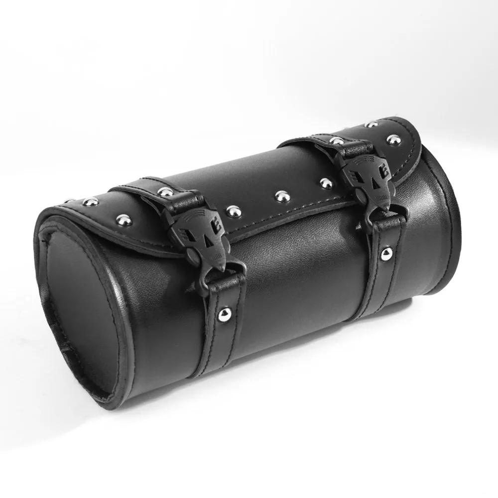 Motorcycle Suspension Saddle Bag Fshionable And Practical For PU Leather Tool Storage Side Tail Wear-Resistant Large Capacity