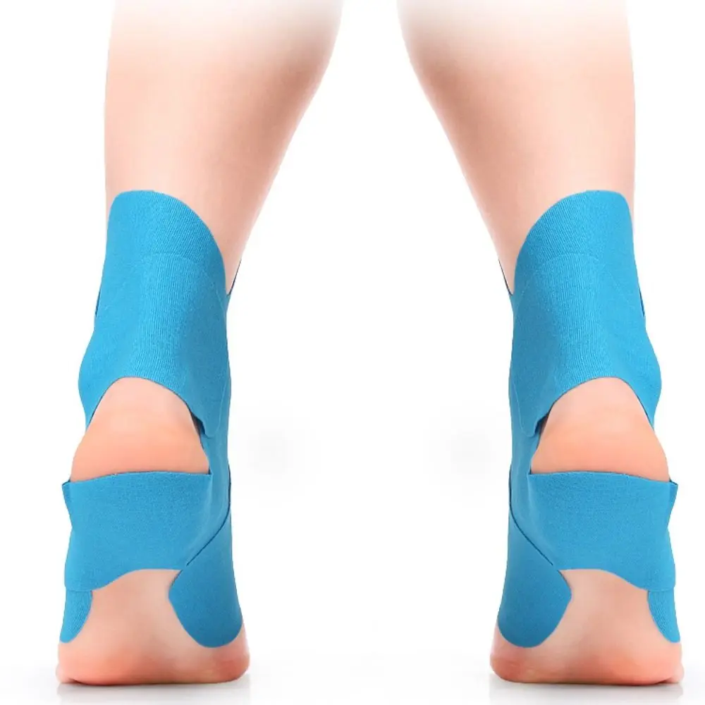 2Pcs Pre-Cut Kinesiology Tape for Ankle Cotton Waterproof Ankle Tape Breathable Enhance Elastic Athletic Tape for Ankle Support
