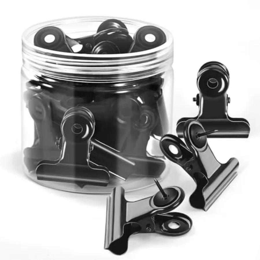 

Pack Push Pin Clip, Bulletin Board Pins, Metal Pins for Cork Board, No Holes Clipboard Clips, Tacks, 1.25 Inch Clips for Hangin