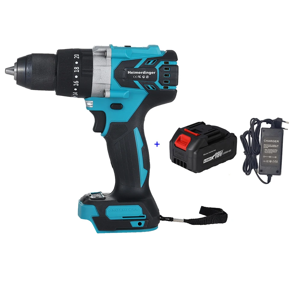 Brushless Cordless Drill, 1300 In-lb(150N.m) Torque Electric Drill for Makita Battery, 1/2\