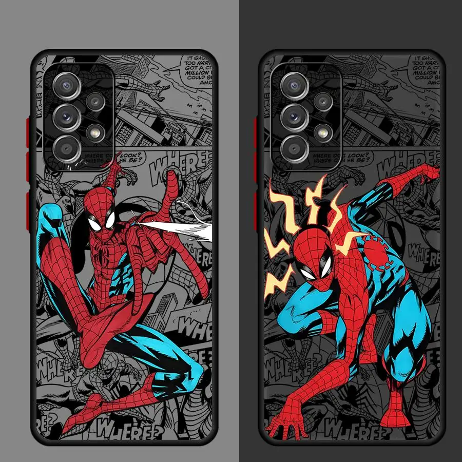 Marvel Spiderman Phone case for Samsung Galaxy Note 20 Ultra 10 Note10Plus Note 9 8 S10 4G S9 S8 Plus soft funda cases