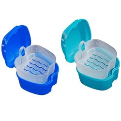 Denture storage box  Denture bath box, storage denture, hanging net container, cleaning denture box