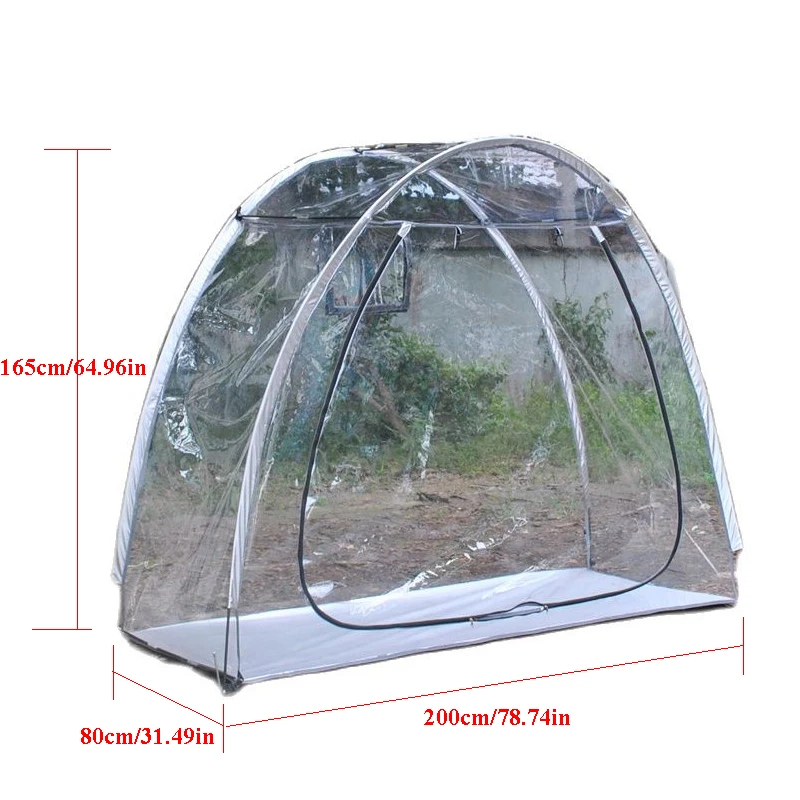 Large Plant Growing Tent, Transparent PVC Flower, Sun Room, Sunshine Leisure House, Single Person, Outdoor Camping Cover, Gezebo