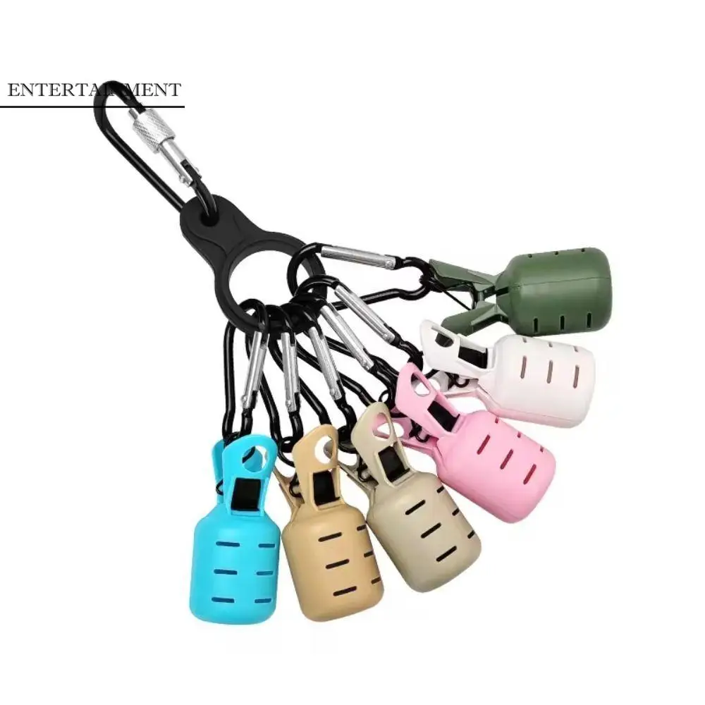 

6pcs/set Tank Shaped Egi Hook Cover Protector with Carabiner Squid Jig Bait Protector Kit Multi-functional Colorful