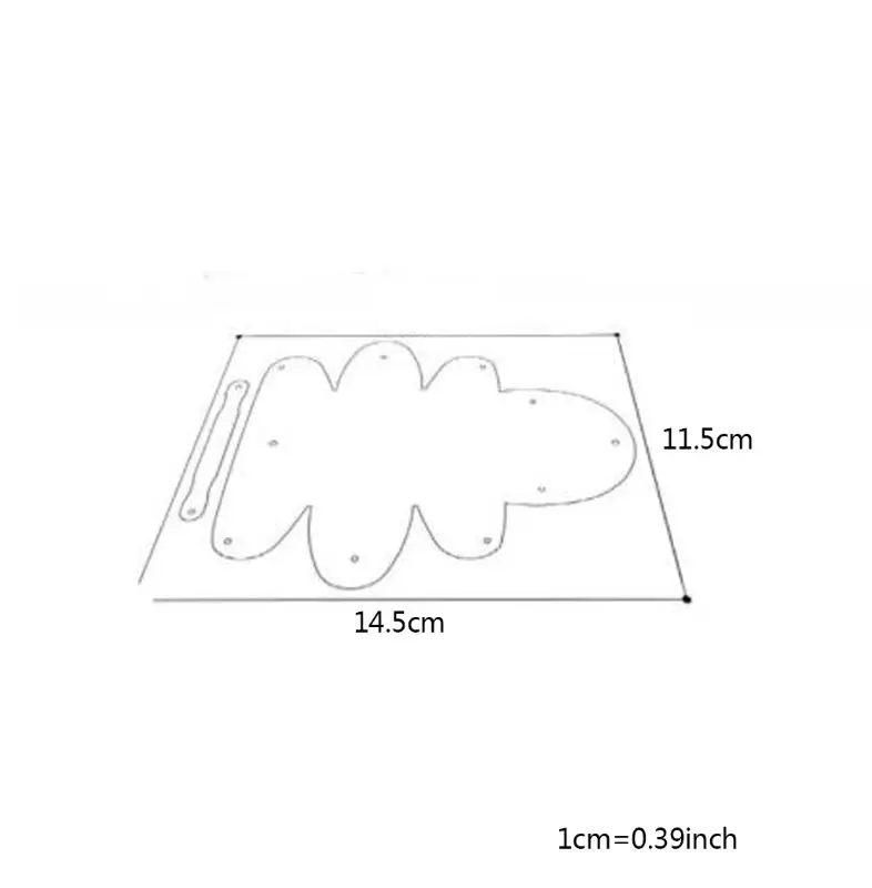 E74B – portefeuille en cuir pour bricolage, modèle en Pvc, pochoir couture artisanal en cuir fait à main