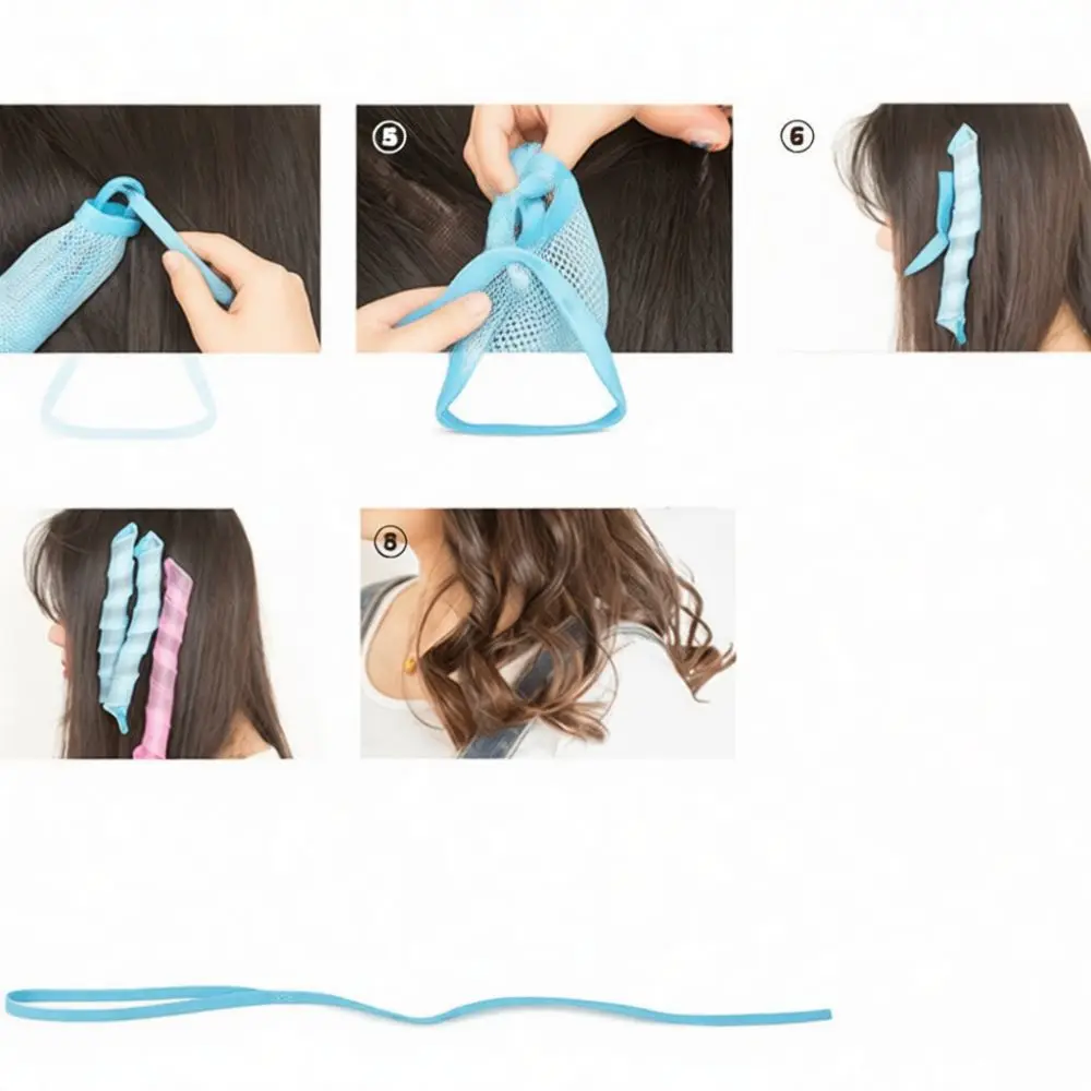 Magic Hair Curlers Spiral Wave Styling Rollers Heatless Hairdressing Tool For Long And Short Hair Natural Wavy Hairstyle