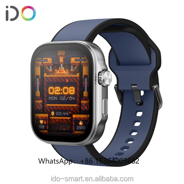 

TJXL-Fashion Smart watch 1.99"HD Al Voice AMOLED Screen 3ATM Waterproof BT Calling Health Tracker Multi-sport Mode for iOS&Andro