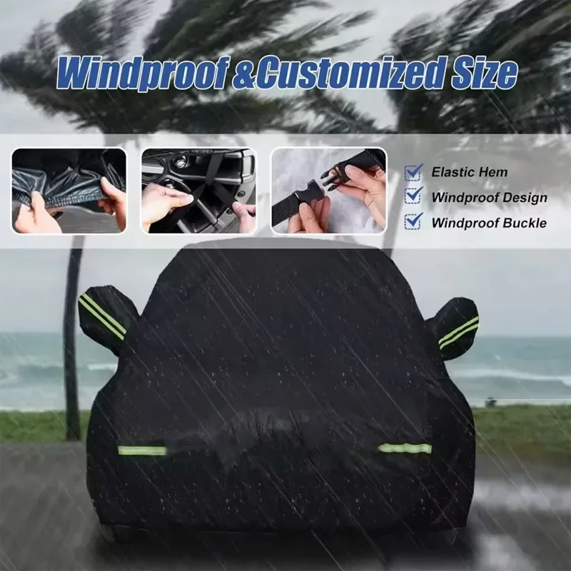 

Waterproof Car Cover For 2019-2024 Toyota Corolla Windproof Snowproof Rain Hail Sun UV Protection Full Outdoor Indoor Exterior