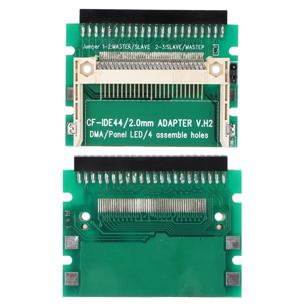 Adaptador portátil de 44 pines de CF a IDE, adaptador de CF IDE resistente y duradero, fácil de usar, práctico, adaptador de Flash compacto, actualización SSD