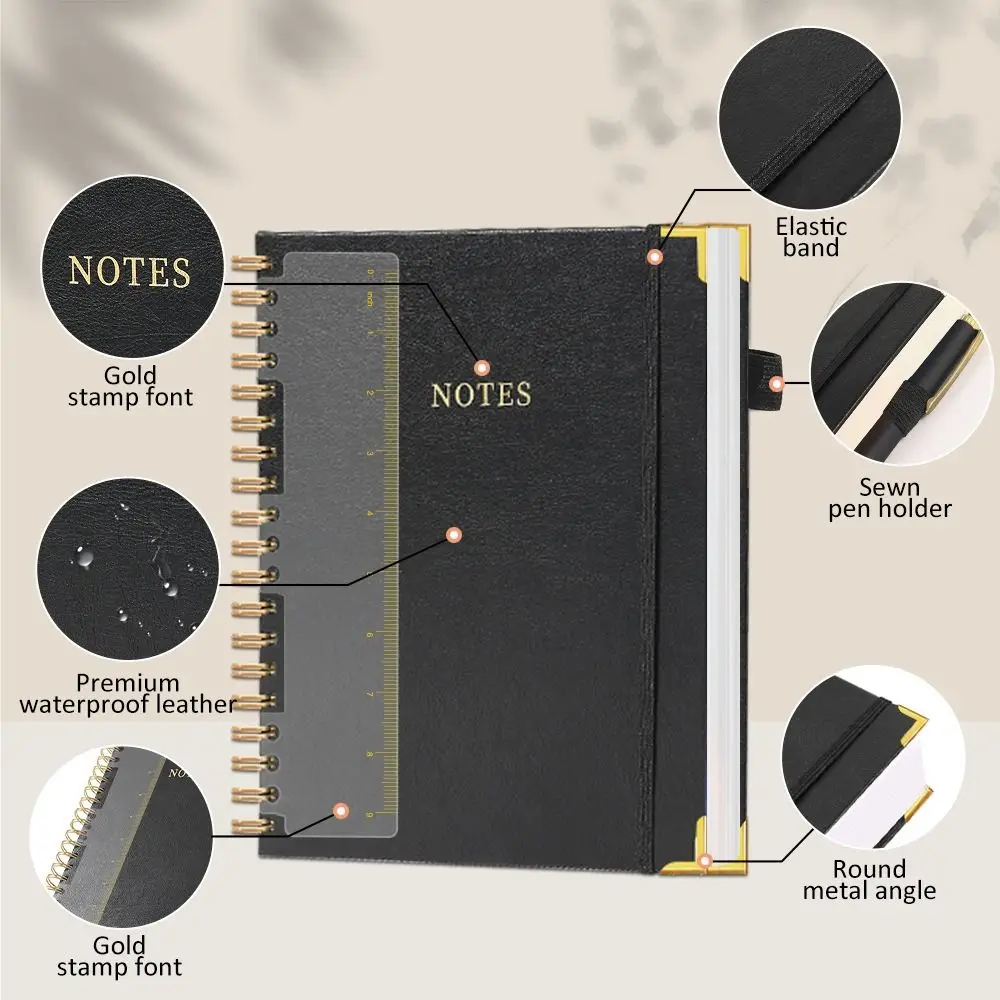 taccuino-in-pelle-pu-da-300-pagine-scrittura-fluida-senza-sbavature-d'inchiostro-rilegatura-a-doppia-spirale-carta-spessa-rilegatura-in-metallo-taccuino-per-affari