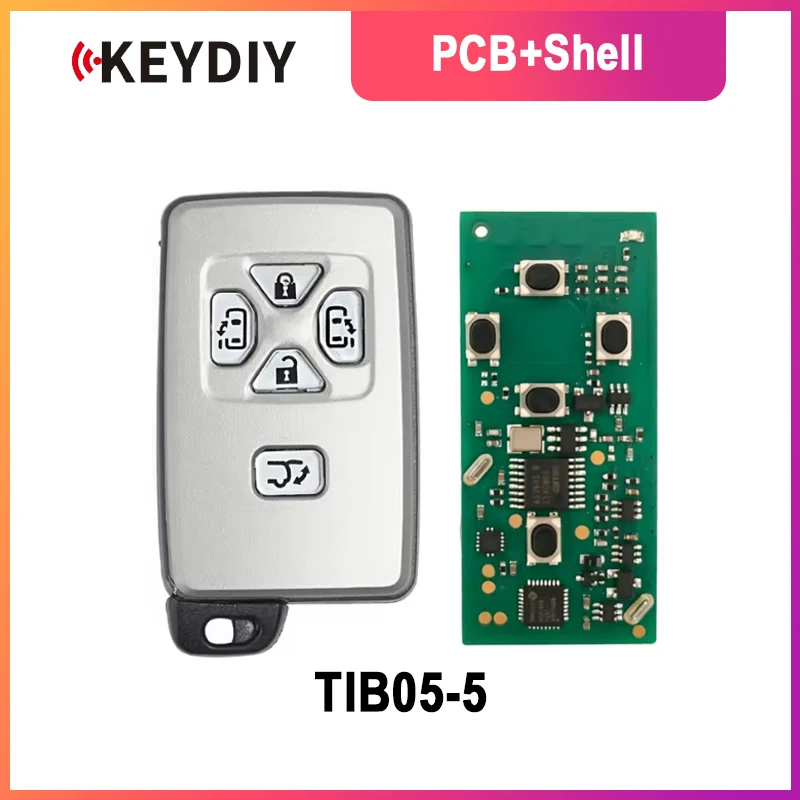 

KEYDIY KD TIB05-5 Universal Smart Remote Key 5 Buttons With 8A 4D Chip for Toyota Type