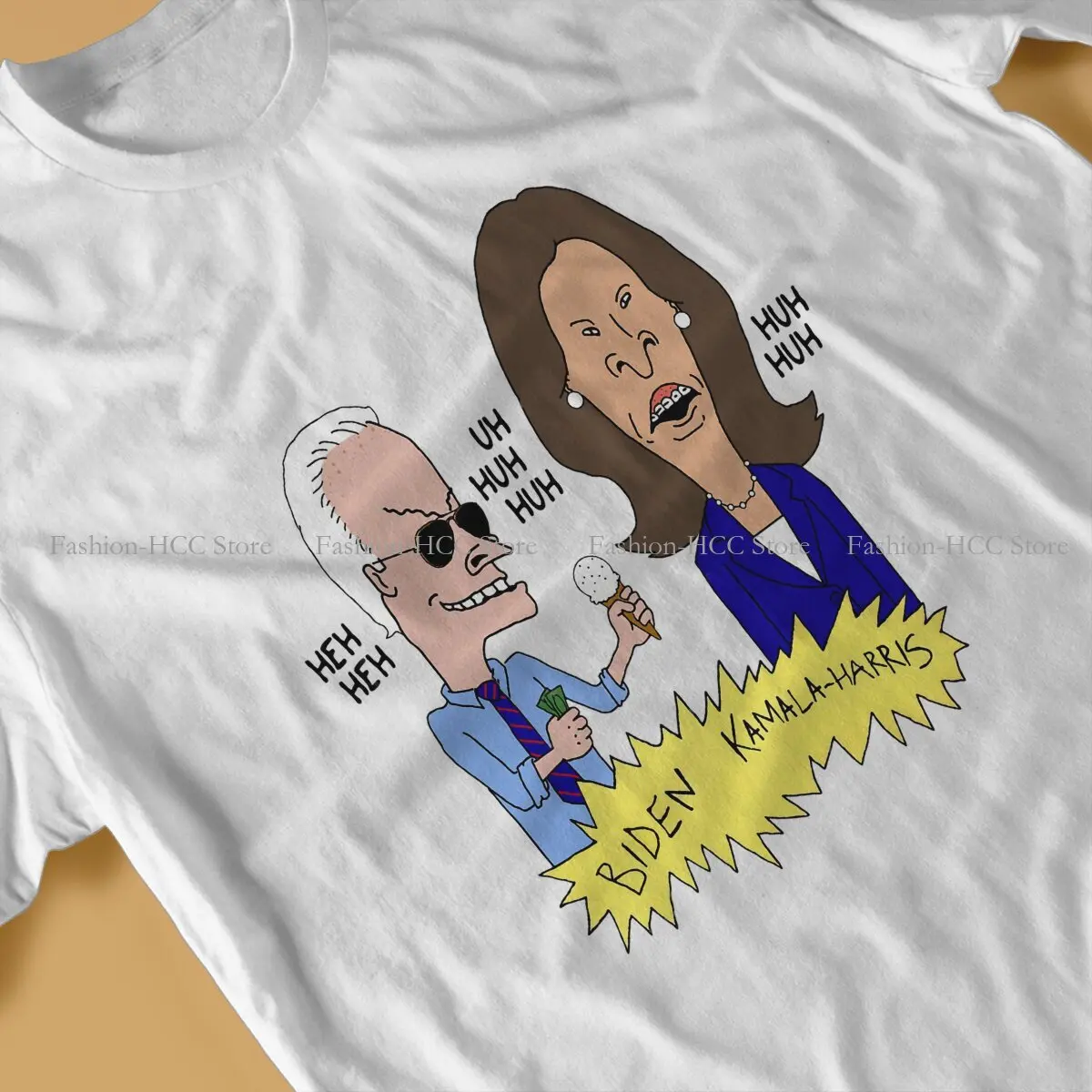 تي شيرت من البوليستر Beavis and Butthead ، تي شيرت بيدن وكامالا هاريس محاكاة ساخرة ، تي شيرت أوم مميز ، ملابس مضحكة #3