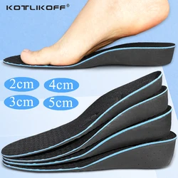 KOTLIKOFF 1Pair Invisible Height Increase Insoles With Magnet Therapy Arch Support Orthopedic Women Men Shoes Heel Lift Shoe Pad