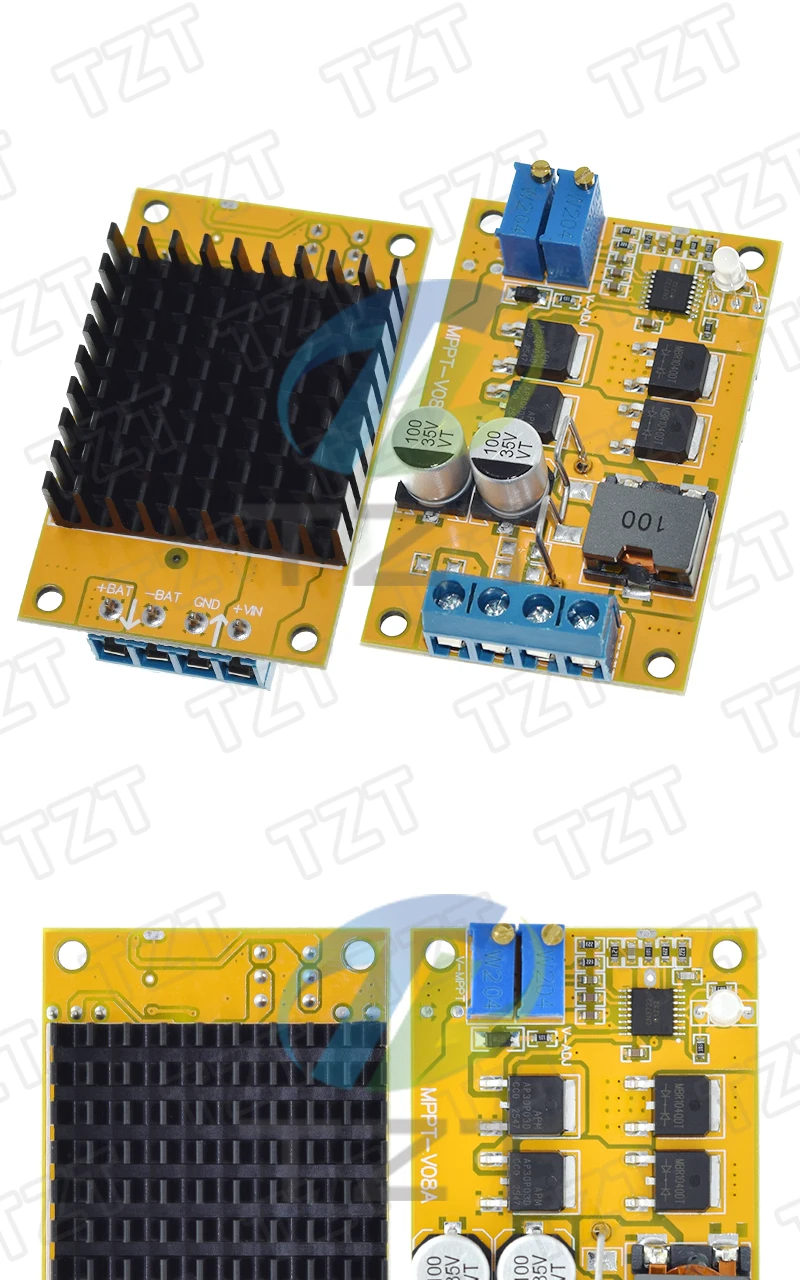 TZT 1/3 Stück 5A MPPT Solarladeregler, Solarladesteuerung, Batterieladung 9V 12V 24V mit Automatischer Umschaltung – Detail 4