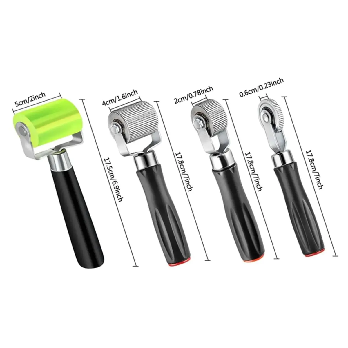 4 Pcs Car Sound Deadening Roller Kit - Essential Noise Insulation Tools for Automotive Soundproofing Installation