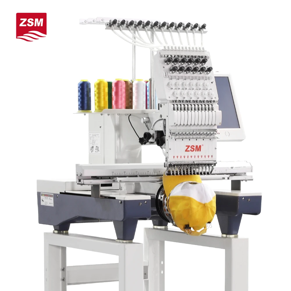 High Quality 1 Head Cap Embroidery Machine Industrial Home Use Embroidery Machine Flat Hat Embroidery Machine With Computer