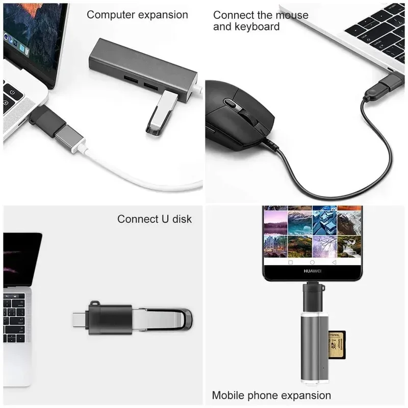 Tipo c usb 3.1 macho para otg tipo-a fêmea cabo adaptador para android letv huawei oppo vivo tablet pc samsung smartphone