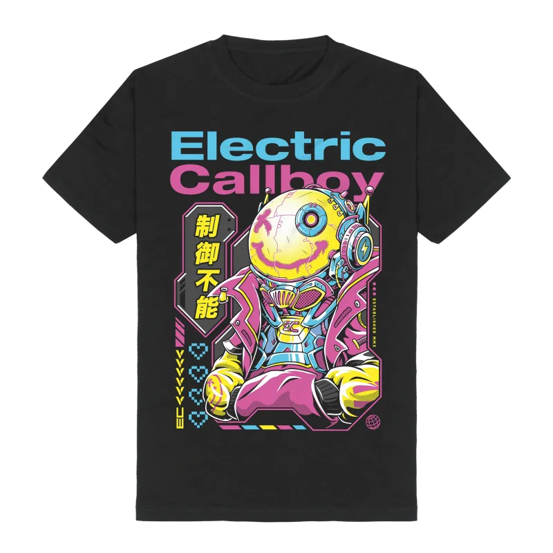 T-shirt de loisirs de luxe allemande électronique nucléaire électrique Callboy pour hommes et femmes, nouvelle collection 2026