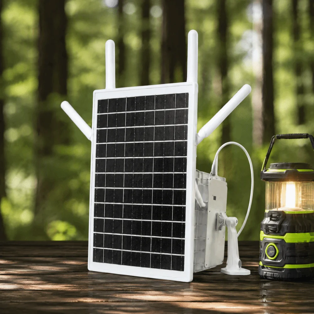 Powerful Waterproof 4G WiFi6 Solar Router Long Range 18000mAh 4G LTE WiFi Extender 600Mbps SIM Card WiFi6 CPE Router Rural Area