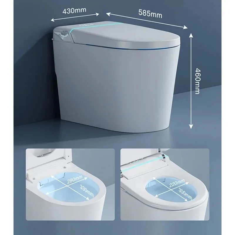 

Smart Ceramic WC Toilet Sanitary Ware with Seat Heating Bowl Wall Mounted Bathroom Smart Toilet