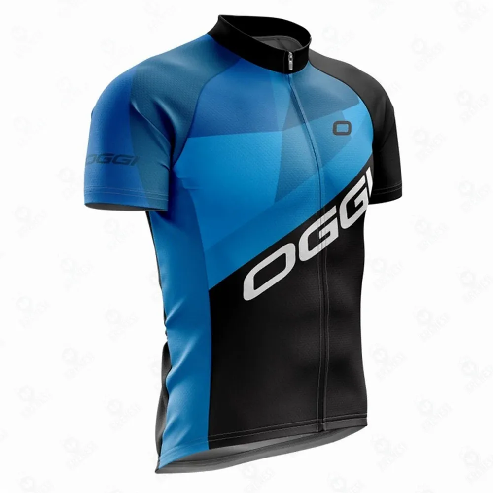 Oggi Sports Pro Team Cycling Jersey Set for Men, Bicycle MTB Road Shirt, Bib Shorts Suit, Summer