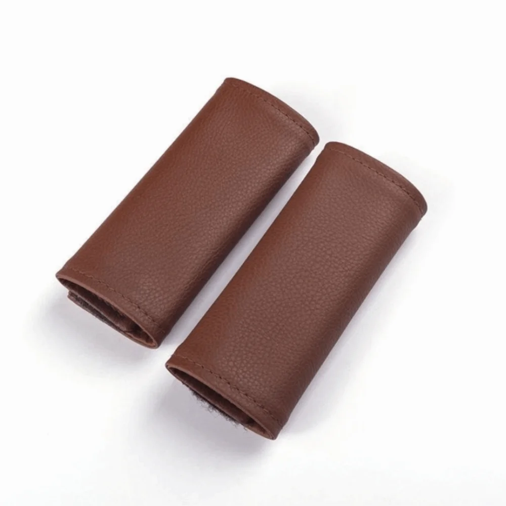 2PCS PU leather Door Handle Cover Elastic Wear Resistant Fabric Anti Slip Grip Protector Anti Slip Door Pull Protection Case