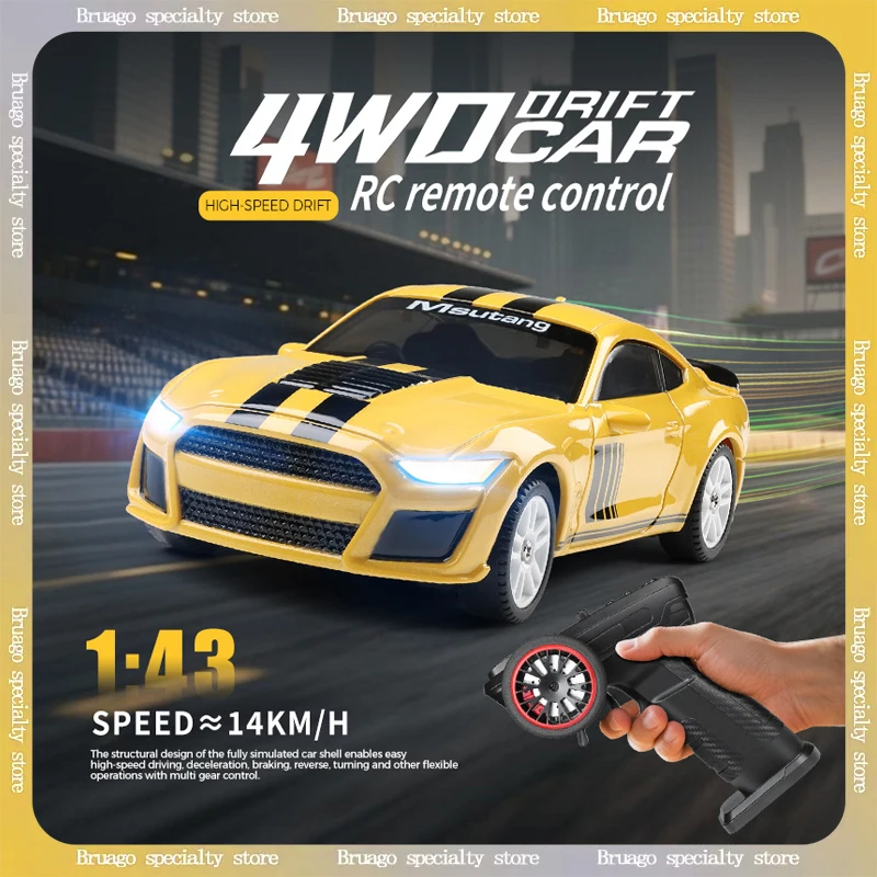 

K4308 Новый миниатюрный масштаб 1:43, электрический четырехколесный гоночный дрифт-автомобиль, игрушка с дистанционным управлением для детей, настольный радиоуправляемый автомобиль