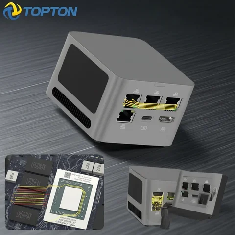 Topton Super Firewall Mini PC M1 AMD Ryzen 3 5425U 4x 2.5G LAN i226-V 8GB LPDDR4 Pocket Mini Gaming Computer Proxmox pfSense Box