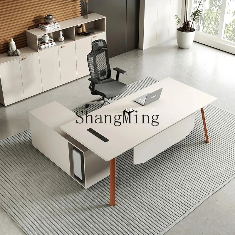 

FG simple modern manager office furniture table single computer desk boss office