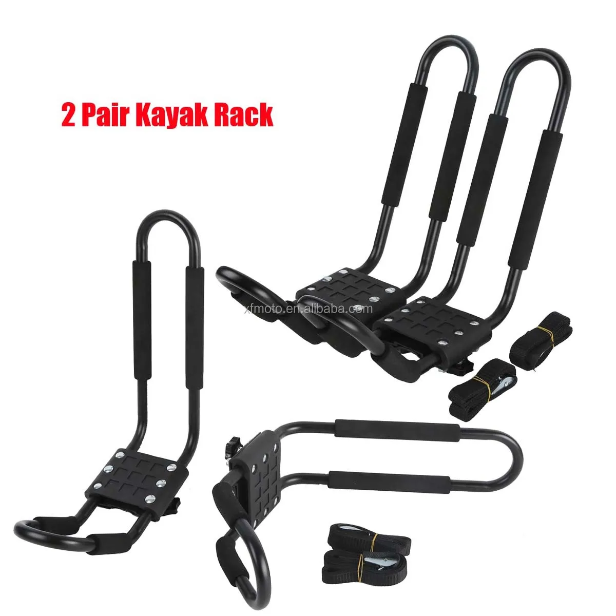 

Tengchang 4 Racks Kayak Carrier Canoe Roof Top Mounted Rack J0500311X