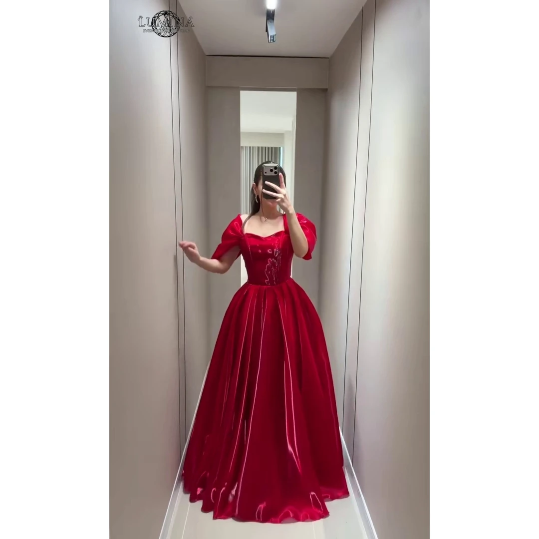 

Lumina Custom Made Robe Designer Luxe Luxurious Engagement Dress 2026 Woman A Word Luxury Elegant Party Dresses for Weddings
