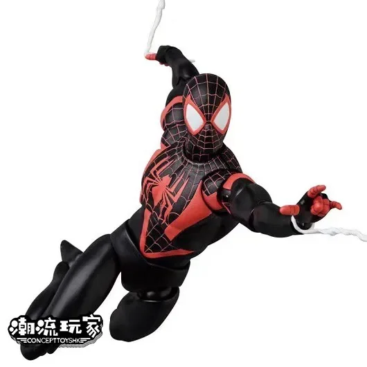 Spiderman 2099 Anime Figur Spiderman Across The Spider-Verse Teil One Shf Action Figur Modell Statue Spielzeug Schreibtisch Dekor Kind Geschenk – Detail 9