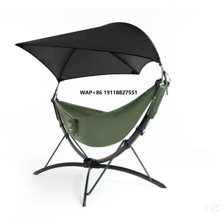 

Portable Nylon Swing Hammock with Sunshade Umbrella for Camping and Hiking