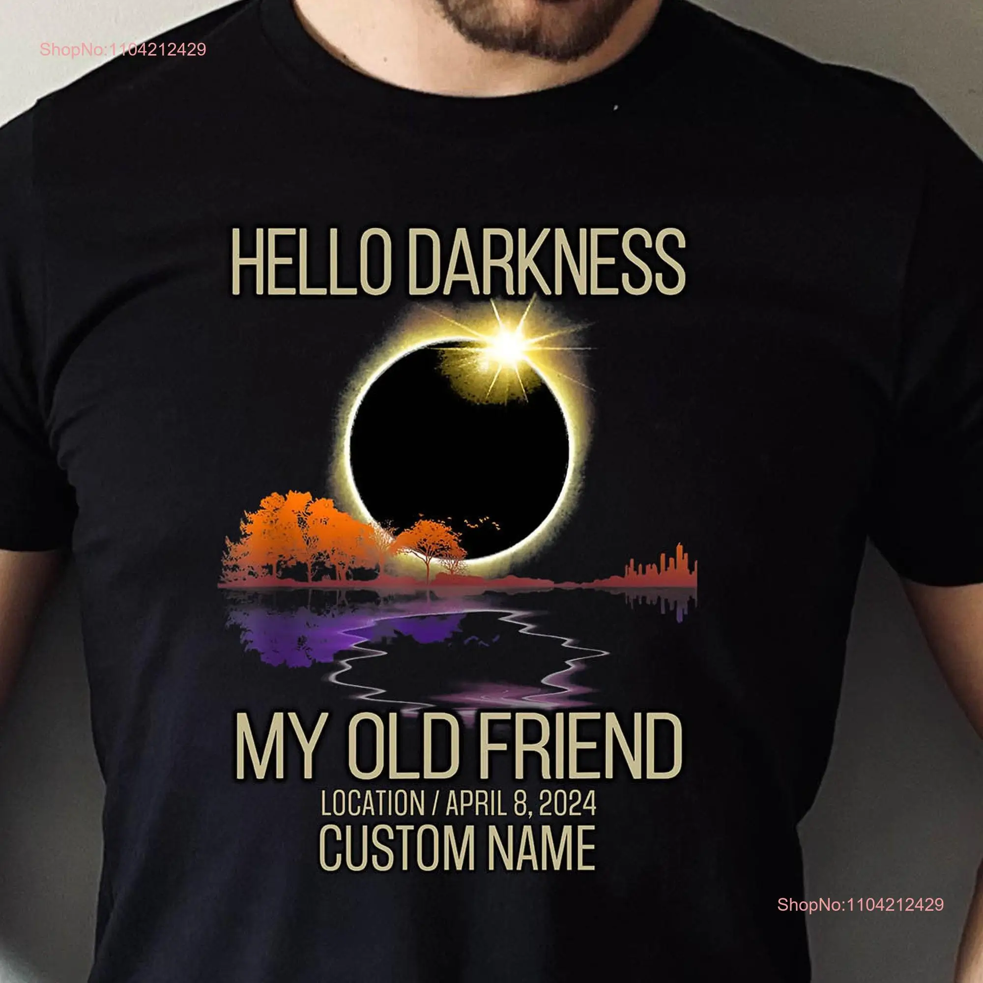 Personalized Solar Eclipse T Shirt April 8 2024 Celestial Event Astrology Lover America Totality long or short sleeves