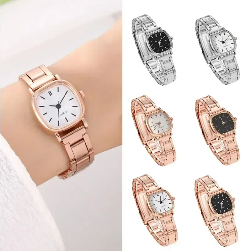 Luxe horloges voor dames Mode analoog quartz horloge Stalen band polshorloge Dameshorloges Casual armbandhorloge Cadeaus voor vrouwen