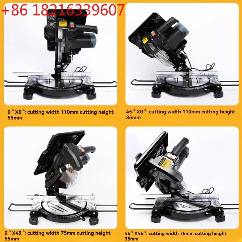 TAO 8inch Woodworking Sawng Multifunctional Compound Saw High Precision Table Saw Aluminum Profile Cutting Machine