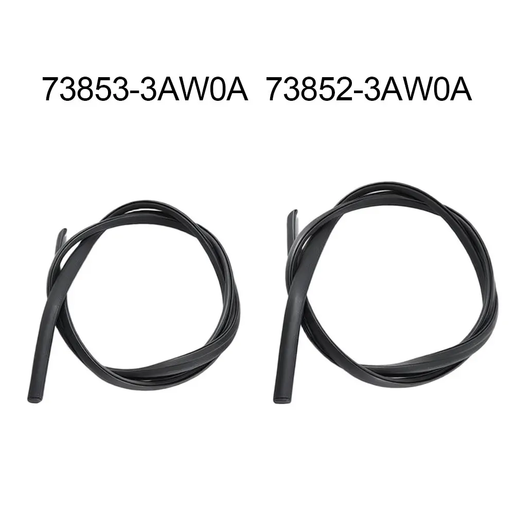 Black Roof Sealing Strip For Nissan For Versa Sedan 2012 2013 2014 2015 2016 2017 2018 Replace OE 73853 3AW0A 73852 3AW0A Pair