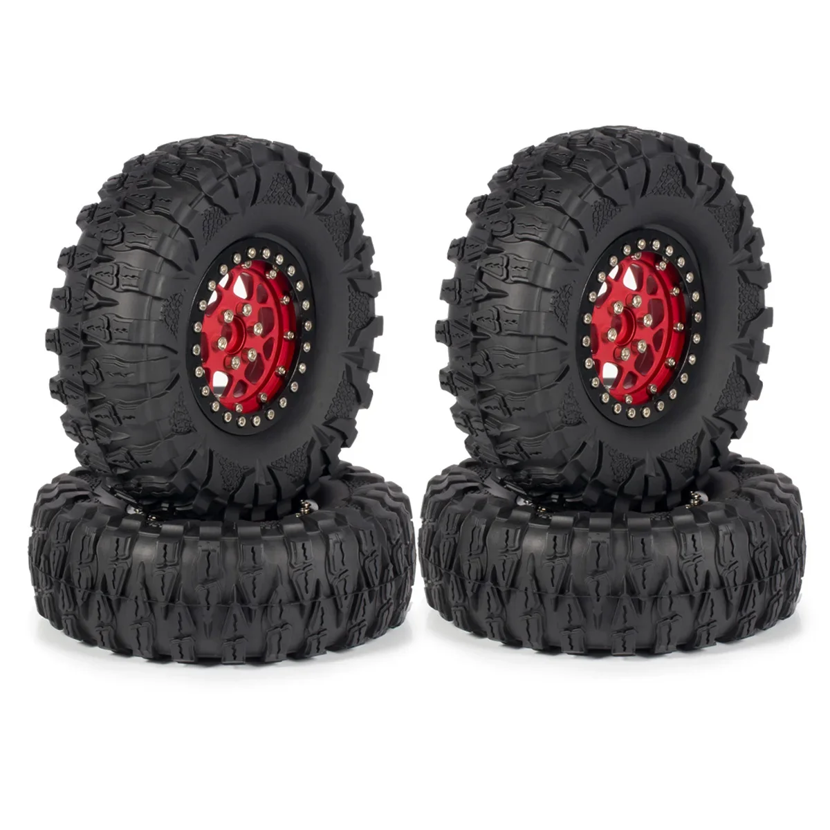 2.2'' Crawler Tires 120*45mm Rubber Tyre for 1/10 RC Trucks Car SCX10 II Capra Wraith TRX4 D90 CC02 RGT 86190 AXX4 YK4103 ZP1001