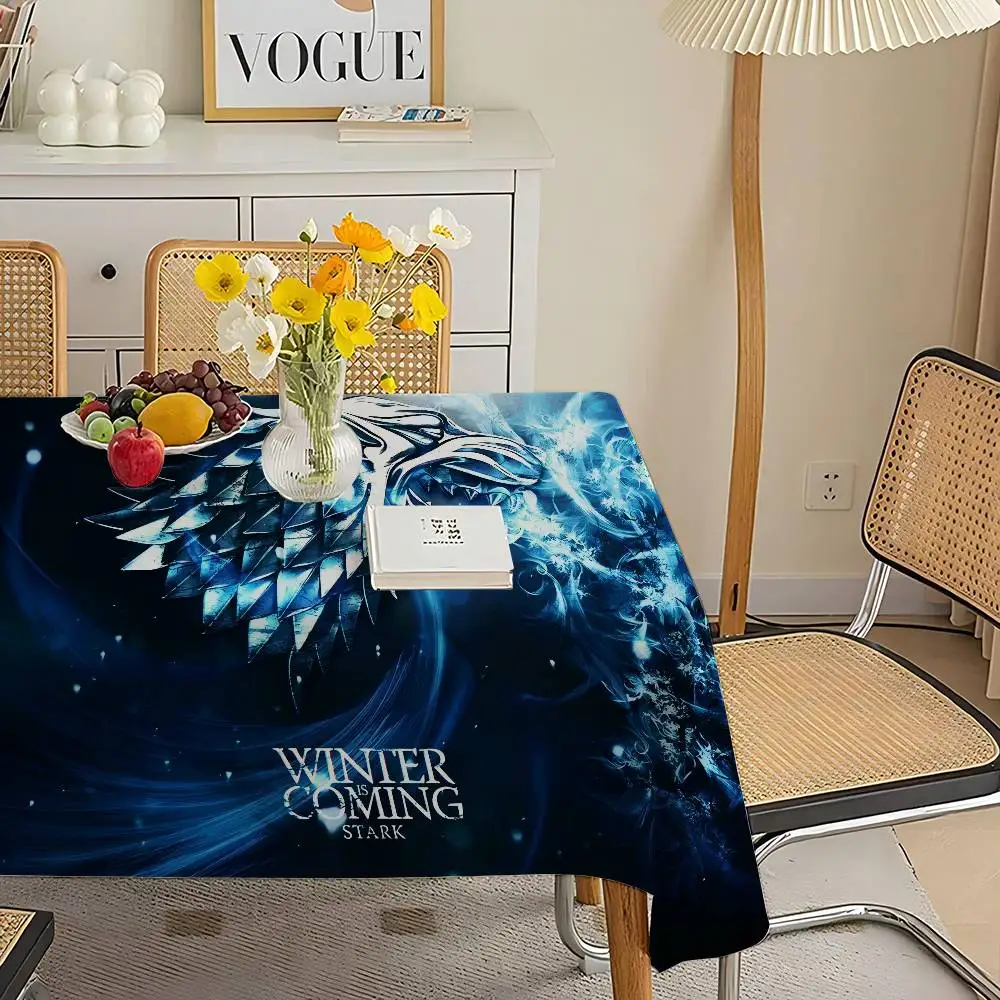 Film G-Game Of T-Thrones Tablecloth Birthday Party Wedding Christmas Table Cover Wipe Desk Cloth Decor Covers Rectangle