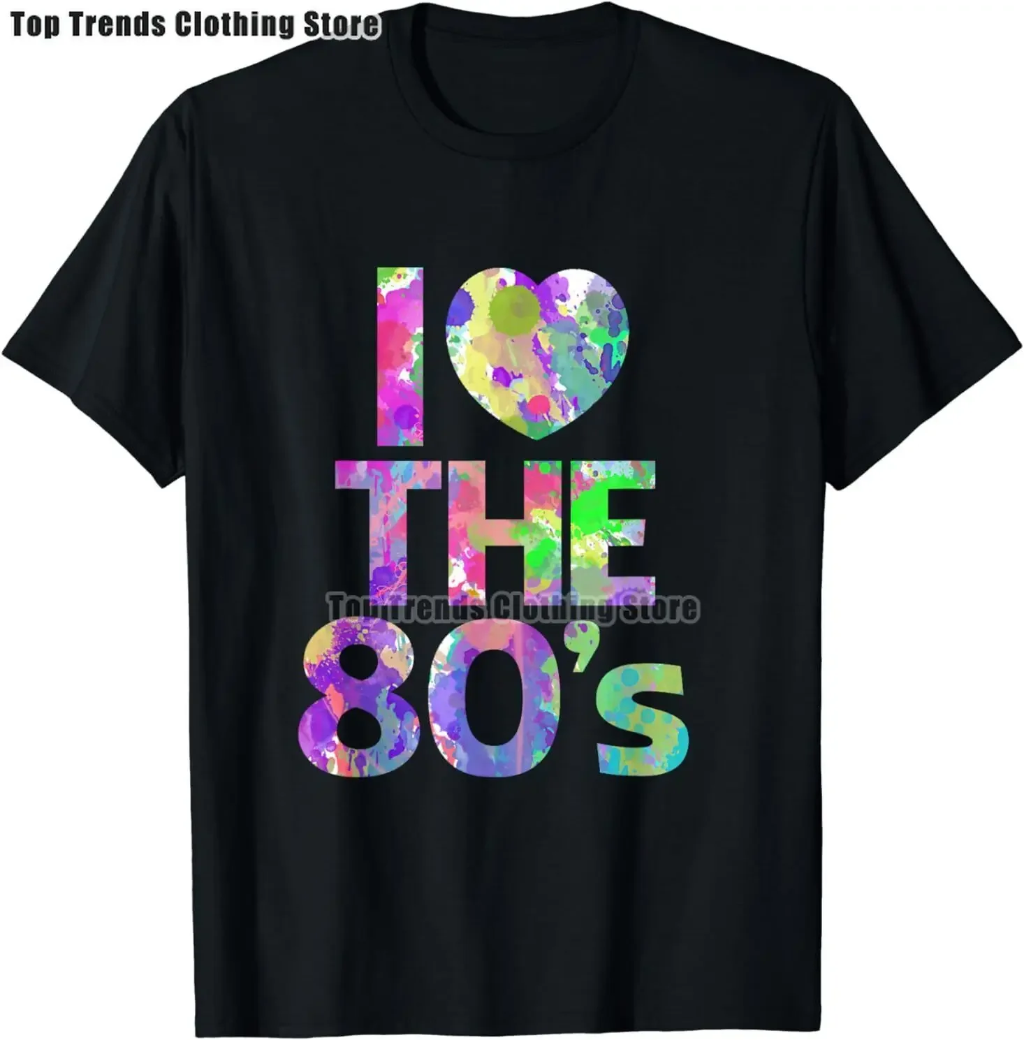 أنا أحب 80s تي شيرت للنساء حفلة مضحكة خمر عيد ميلاد تي شيرت أفضل هدية بلايز وتيز عادية #4