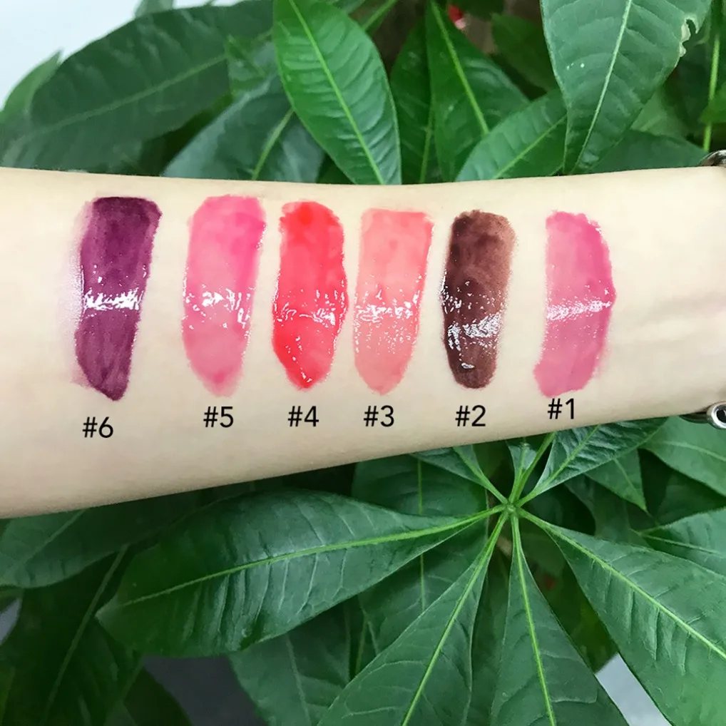 6 colori frutta idratante balsamo per le labbra maschera base trucco sbiadisce linee labbra anti-screpolature per la cura delle labbra rossetto etichetta privata personalizzata